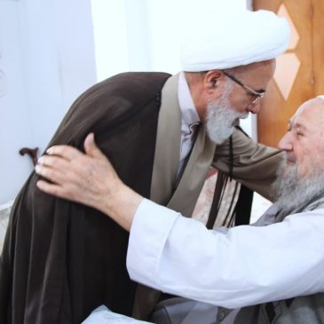 حضور در منزل آیت‌الله «سیدعباس میریونسی» و دیدار با ایشان در شهرستان کنگاور